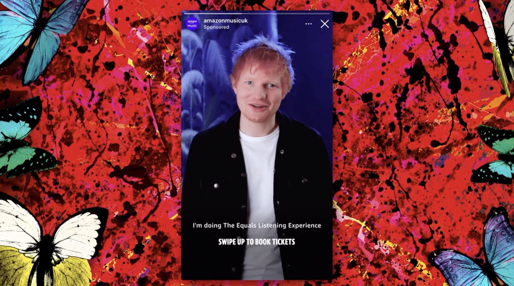 image for: Our first multi-sensory totally whoa album launch. Thx Ed Sheeran. 