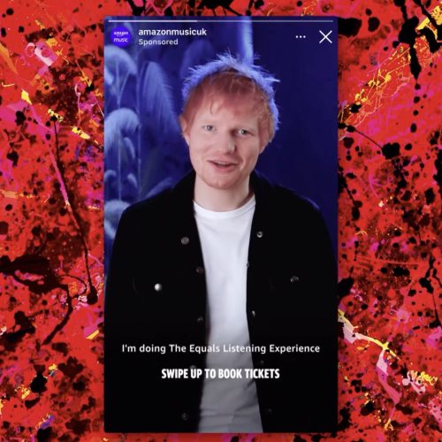 Our first multi-sensory totally whoa album launch. Thx Ed Sheeran. 